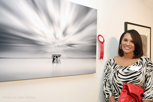 Photographer Sandra Canning with her award-winning image.