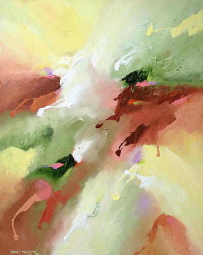 Painting on Raw Canvas is Like Painting With Watercolor-David M. Kessler  Fine Art