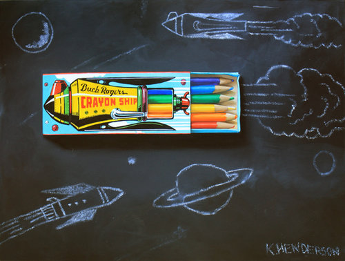 Buck Rogers Crayon Ship