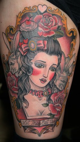 Marie Antoinette tattoo