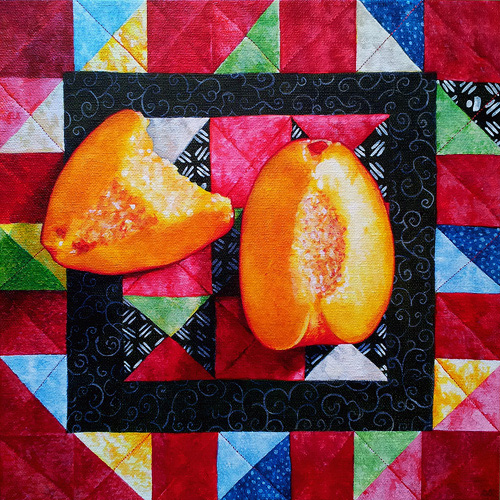 Peaches and Quilt