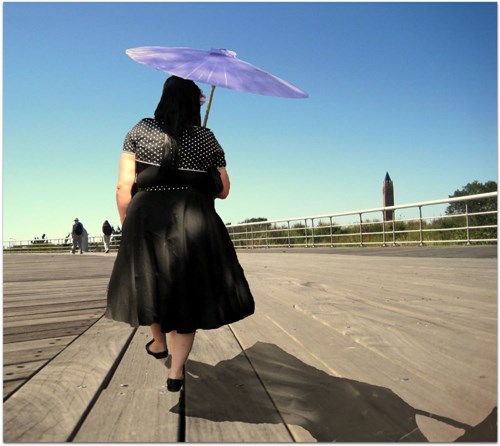 Lady on Boardwalk