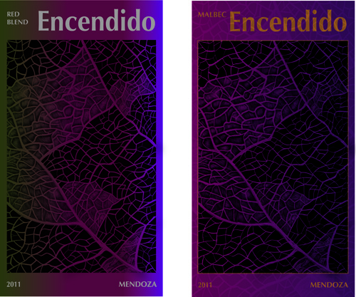 Encendido wine labels