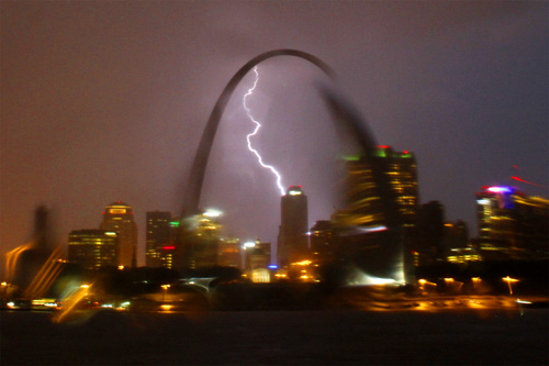 Thunder and Lightning over the Arch