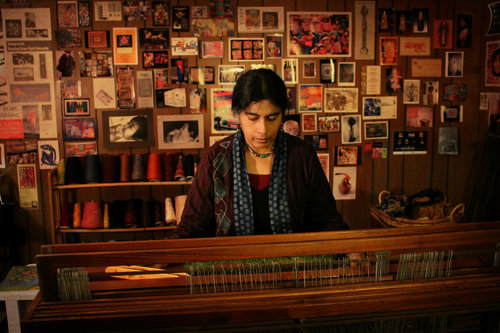 Fiber artist Boisali Biswas in the studio
