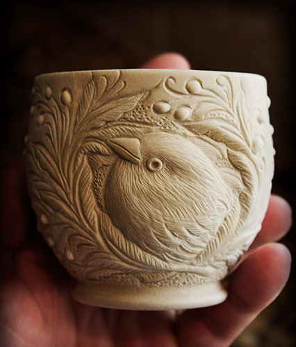 Finished carving before firing