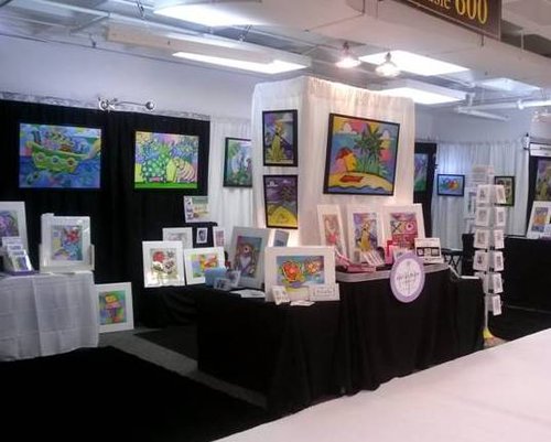 Nettie Price's trade show booth at the Atlanta Gift Show.