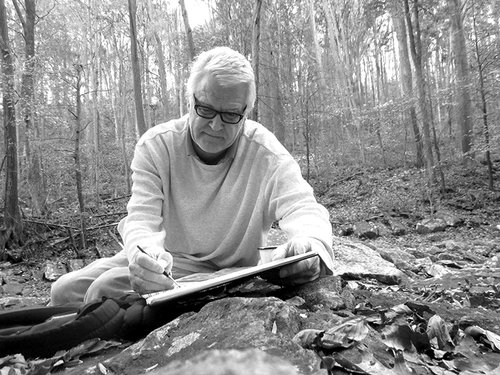 Artist Stephen Hall Sketches at Catoctin Park