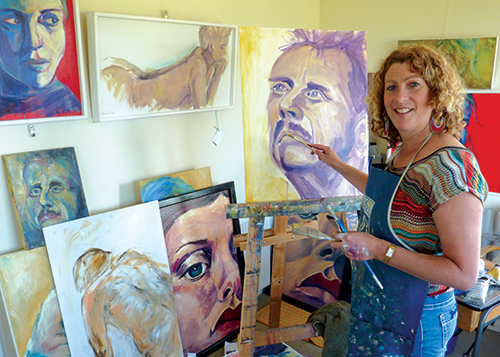 Christine OConnor in the studio