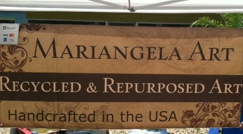 Mariangela Art booth sign