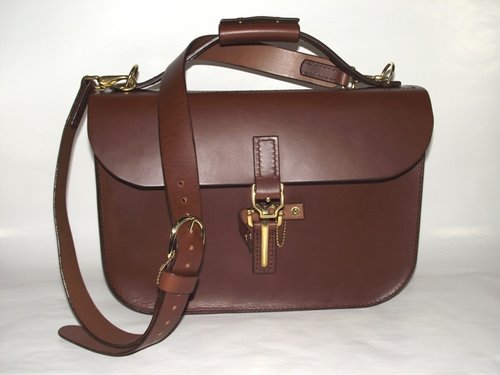 Large Bespoke Leather Document Satchel