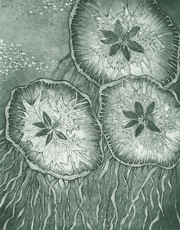 Suite of Three Blooming Jellyfish, Nigela (No. 3)
