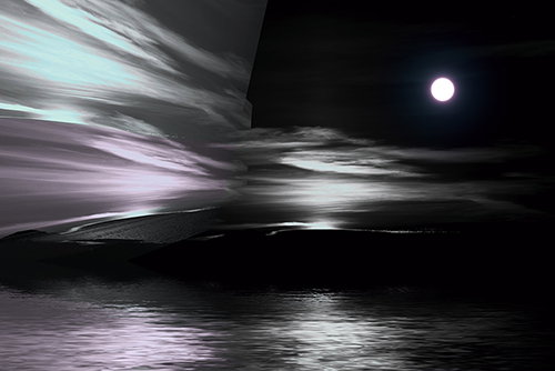 Night Sky, Moon