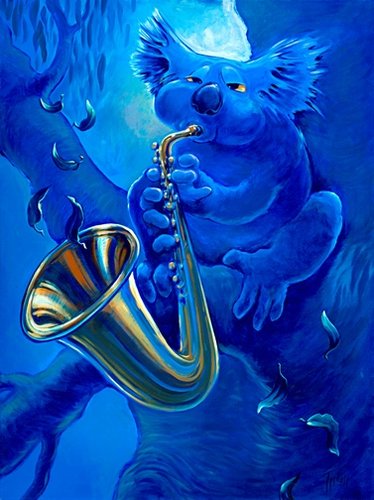 Koala Deep in Sax