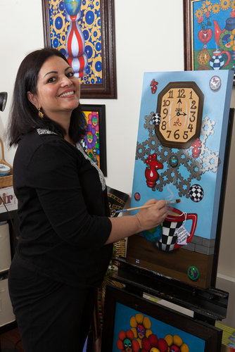 Roopa Dudley In Her Art Studio, Severn, MD