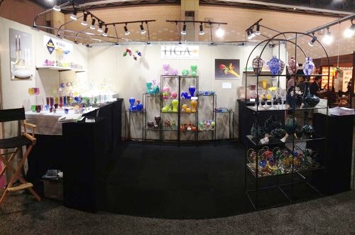 Hot Glass Alley booth at the American Made Show