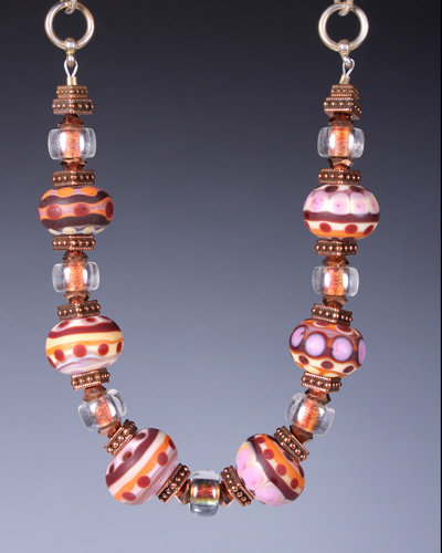 Painted Lady Beads Necklace