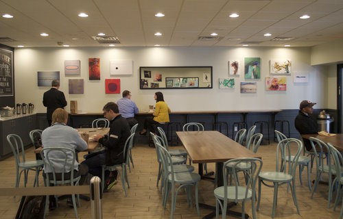 Cafe with Artwork 