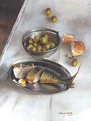 Still Life With Fish and Olives