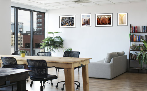 Framed Art in Office Setting