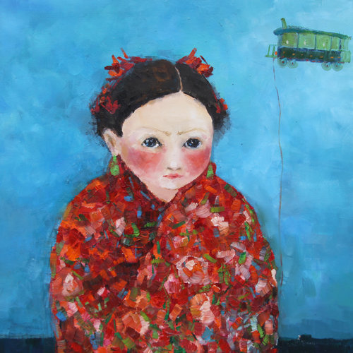 "Little Frida" oil on canvas, 60 cm x 60 cm, 2011