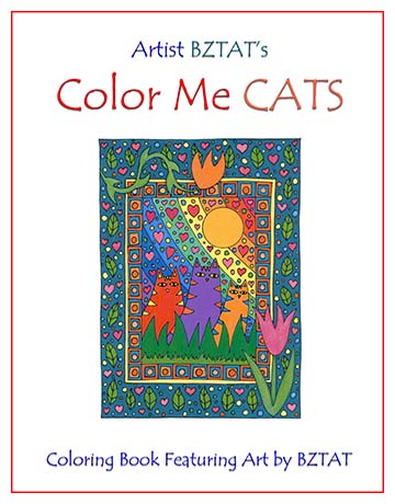 Color Me Cats Adult Coloring Book by BZTAT