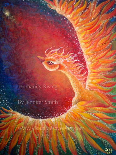 "Phoenix" by artist Jennifer Smith of Visual LifeSavers