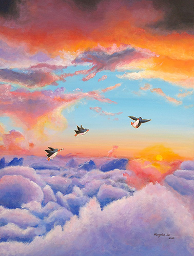 "New Sky" by artist MaryAnn Loo