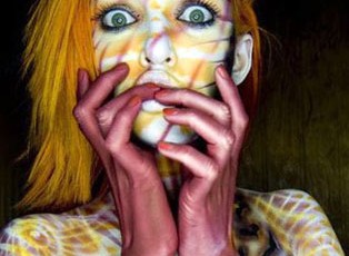 Sonar Scar, body painting by Paul Roustan