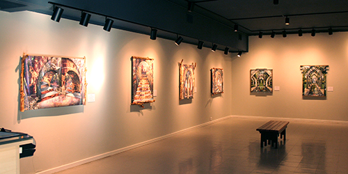 Mindscapes exhibition hung at the Dougherty Arts Center
