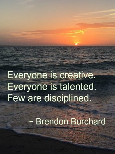 Brendon Burchard's quote about discipline relates to anyone building a small business. Read more at www.ArtsyShark.com