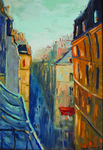 Nataliya Gurshman "Sunset". See her work in the Painter's Showcase at www.ArtsyShark.com
