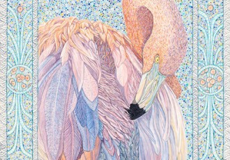 “American Flamingo” Watercolor, 16” x 20” by artist Judy Boyd. See her portfolio by visiting www.ArtsyShark.com