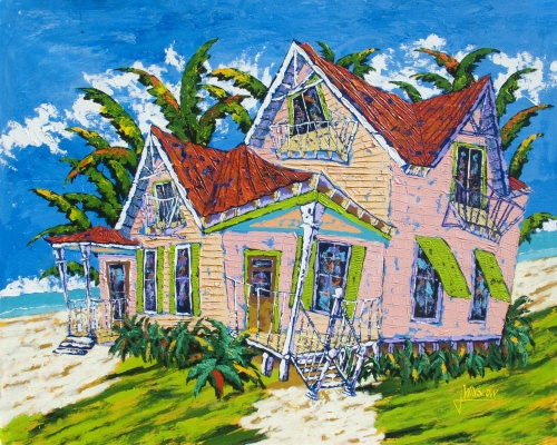 "Southern Comfort" Acrylic on Canvas, 41" x 54" by artist Jon Winslow. See his portfolio by visiting www.ArtsyShark.com