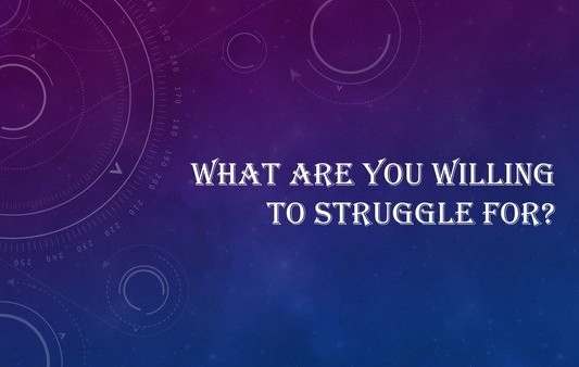 What are you willing to struggle for? Reaching your goals as an artist. Read about it at www.ArtsyShark.com