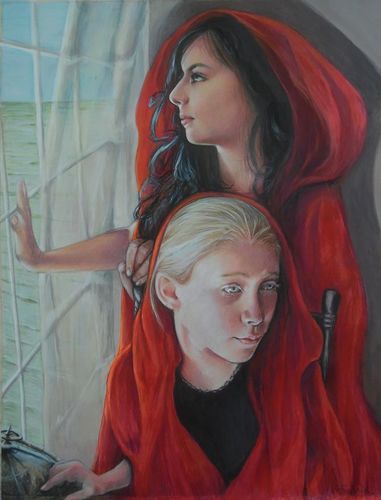 “The Keeper Class Tenders” Colored Pencil Ink and Gouache on Paper, 20” x 22” by artist Lis Zadravec. See her portfolio by visiting www.ArtsyShark.com