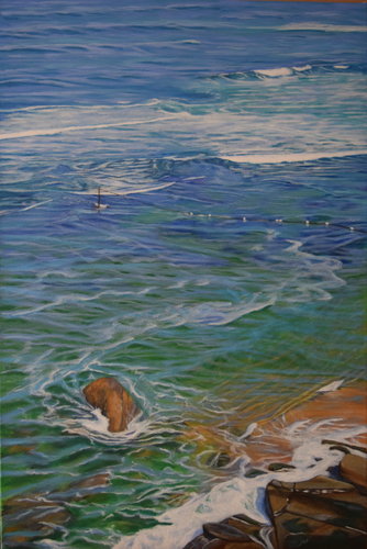 Artwork by Carole Elliott. Her painting is included in Art and the World of Nature; see it at www.ArtsyShark.com.