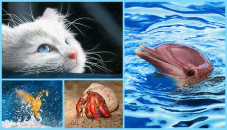 Corrina Thurston's colored pencil art is inspired by the natural world. Read her story at www.ArtsyShark.com