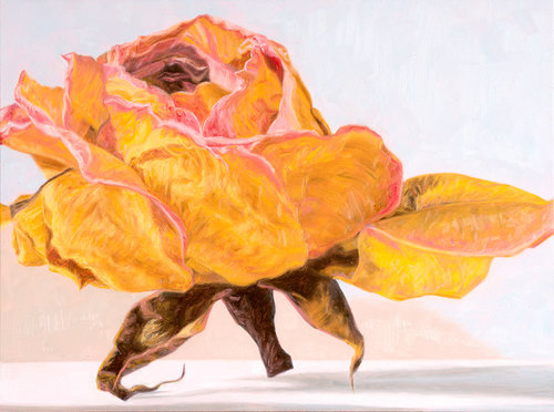 “Curtsy” Oil on Board, 9” x 12” by artist Laureen Marchand. See her portfolio by visiting www.ArtsyShark.com