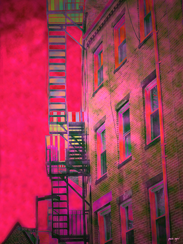  “Escape” Digital Mixed Media, 18” x 24” by artist Paula Ogier. See her portfolio by visiting www.ArtsyShark.com