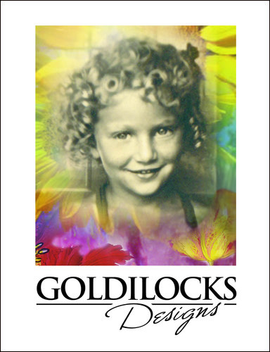 Logo for Goldilocks Designs greeting cards. Artist Allison Staffin built this successful business based on her art. Read her story at www.ArtsyShark.com