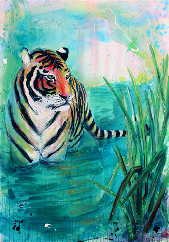 Artwork by Nimue Fichtenbauer. Her work is included in Art and the World of Nature. See it at www.ArtsyShark.com.