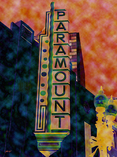 “Paramount” Digital Mixed Media, 18” x 24” by artist Paula Ogier. See her portfolio by visiting www.ArtsyShark.com