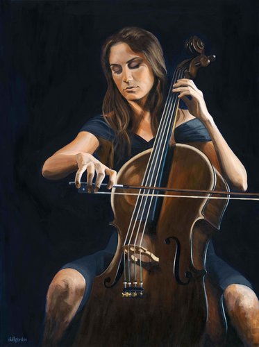 “Glissando” Acrylic on Canvas, 48" x 36” by artist Clive Duff Gordon. See his portfolio by visiting www.ArtsyShark.com