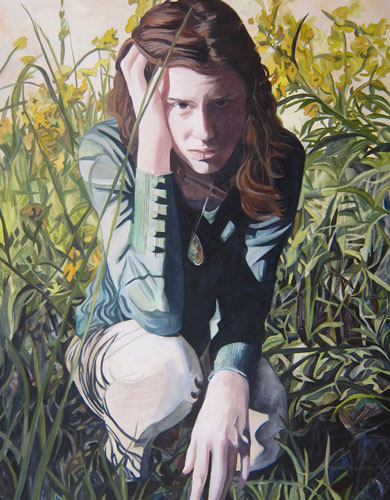 “Sunshine” Oil on Board, 30” x 24” by artist Denise Fulton. See her portfolio by visiting www.ArtsyShark.com