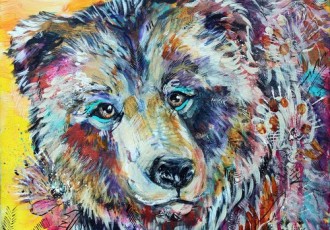 “Sun Beams” Acrylic, 10” x 16” by artist Shelby Willis. See her portfolio by visiting www.ArtsyShark.com