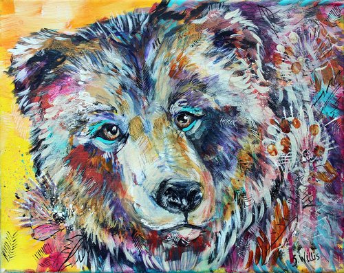 “Sun Beams” Acrylic, 10” x 16” by artist Shelby Willis. See her portfolio by visiting www.ArtsyShark.com