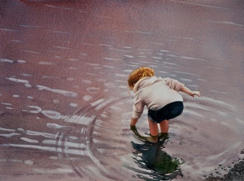 “Precious Moments” Watercolour, 540mm x 720mm by artist Svetlana Orinko. See her portfolio by visiting www.ArtsyShark.com