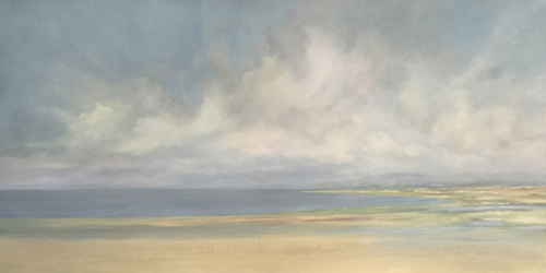 "Distant Hills" Oil, 24" x 48" by artist Peter Laughton. See his portfolio by visiting www.ArtsyShark.com