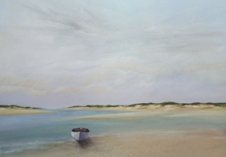 "SingularBoat" Oi, 48" x 36" by artist Peter Laughton. See his portfolio by visiting www.ArtsyShark.com